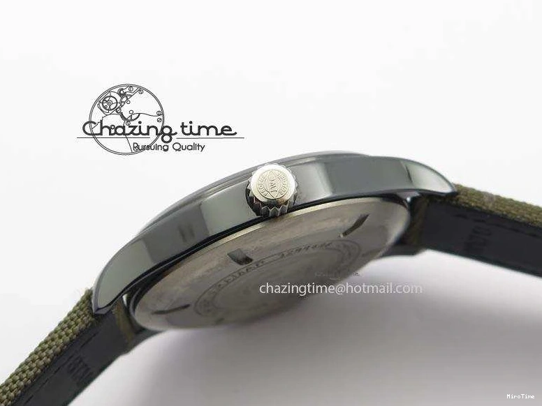 MIROTIME 0304 SunProtective MARK XVII IW324702 Real Ceramic MK Best Edition Green Dial On Green Nylon Strap A 7288